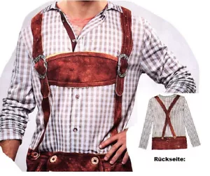 Oktoberfest Lederhosen Shirt Bayern Gr. XL (56) Fasching Karneval Verkleidet - Bild 1 von 1