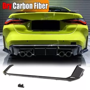 Dry Carbon Rear Bumper Diffuser Strip Lip Trim For BMW G80 M3 G82 G83 M4 21-24 - Foto 1 di 11
