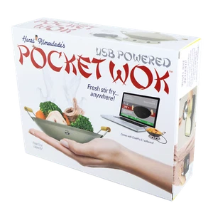 POCKET WOK Prank Fake Gag Funny PARODY chef cook secret santa Joke Gift Box - Picture 1 of 10