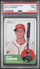 2012 Bryce Harper Topps Heritage Rookie #H650 SP PSA 9 MINT