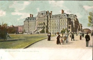 Postcard Washington DC View of Army and Navy Building Unposted Undivided Tuck - Picture 1 of 2
