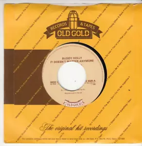 BUDDY HOLLY - IT DOESN'T MATTER ANYMORE - IMPORT REISSUE 45 - GREAT SHAPE - Picture 1 of 2