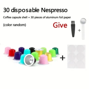 N.30 Capsule Riutilizz + 100 Adesiv. x Nespresso ( Sped. Incl. ) - Foto 1 di 6