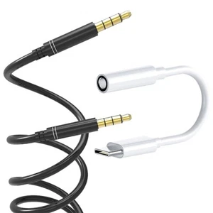 Type C to 3.5mm Audio Adapter&Male Cable 1m f Samsung Galaxy S22 Ultra SM-S908U - Zdjęcie 1 z 1