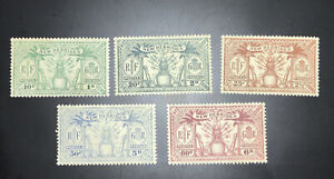 New Hebrides 1925 Part Set of 5 SG44/8 Mint (Tropicalised Gum) C/V £11 In 2021.