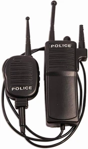 Police Walkie Talkie Set, Black, Standard (Non-Functioning) - Picture 1 of 12