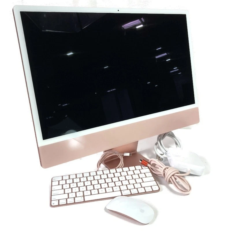 Apple A2438 M1 24" 2021 iMac Oct Core M1 3.2GHz 16GB 512GB SSD w/ KB&M & Power - Image 1 of 4