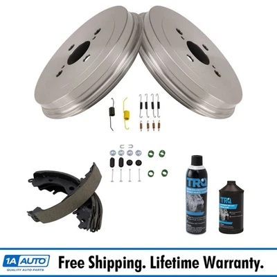 Kit de zapatas y herrajes de tambores de freno traseros con productos químicos para Scion xA xB Foto 1 de 4