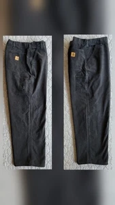 (2) Pairs of Carhartt B11 Dungaree Fit Work Pants in Black, Size 44x30 - Picture 1 of 9