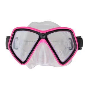 Swim Central 6.25" Pink Black Monaco Swim Mask Adjustable Strap for Ages 10 up - Picture 1 of 4