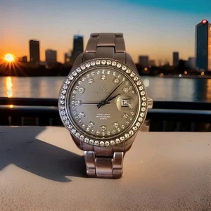 Toy Watch Quartz Watch Unisex Bronze Color Screwdown Crown Date New Batter 6.25" - Picture 1 of 6