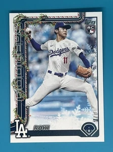 2025 Topps Holiday Image Variation Cookie Back #H23 Roki Sasaki Dodgers Rookie - Picture 1 of 2