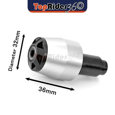 SILVER CNC Bar End Sliders BE2J For Suzuki Katana GSX 600F 750F 89-06 05 04 - Image 1 of 4