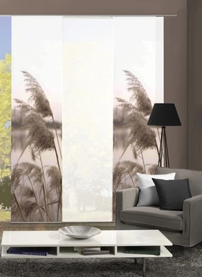 3er-Set Schiebegardinen MANJA blickdicht / halbtransparent, Höhe 245cm,natur WFI - Bild 1 von 4