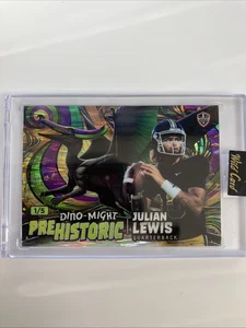2024 Wild Card Alumination Pre-Historic Julian Lewis 1/5 Raywave Purple Green - Picture 1 of 2