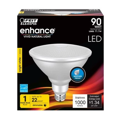 Feit PAR38 E26 (Medium) LED Bulb Bright White 90 Watt Equivalence 1 pk (4-Pack) - Image 1 of 2