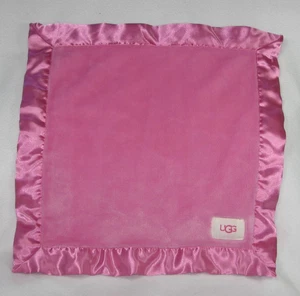 UGG Coperta di Sicurezza Rosa Baby Lovey Peluche 14" Quadrata - Foto 1 di 4