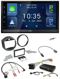 JVC DAB Bluetooth Lenkrad USB 2DIN Autoradio für BMW Mini F55/F56 2013-2016 schw - Bild 1 von 12
