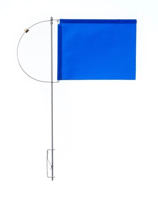 NEW MARINE Verklicker mit Seitenhalter, Tuch u. Gegengewicht, 100mm, blau