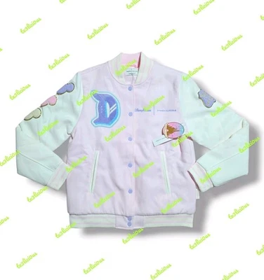 DISNEYLAND STONEY CLOVER LANE PINK VARSITY JACKET *SIZES AVAILABLE* - Image 1 of 4