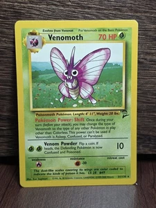 Venomoth 31/130 Base 2 Set WOTC Non Holo Rare Pokemon TCG Vintage LP - Bild 1 von 2