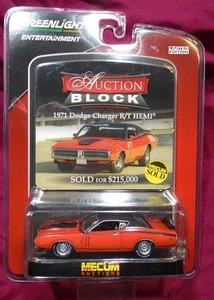 Greenlight 1:64 1971 Dodge Charger R/T HEMI Red Mecum Auctions #21695 - Picture 1 of 1