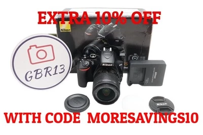 Nikon D3500 DSLR Camera 24.2MP with 18-55mm, Shutter Count 6275, G. REFURBISHED - Image 1 of 4