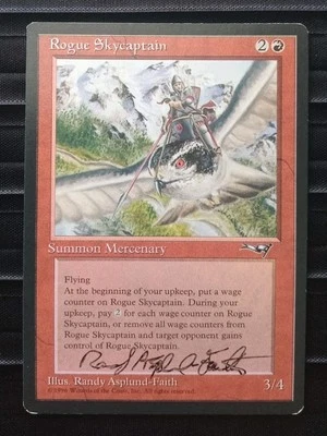 Mtg Rogue Skycaptain. Artist Signature 🎨 Alliances Reserved List. Lp [1996] - Image 1 of 2