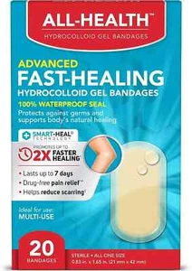 All-Health Advanced Fast Healing Hydrocloid Gel Bandagen für Zehen & Fersen x 20 - Bild 1 von 3