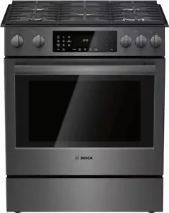 Bosch 800 Series HGI8046UC 30" Slide-In Gas Black Stainless Range 5 Burners - Picture 1 of 10