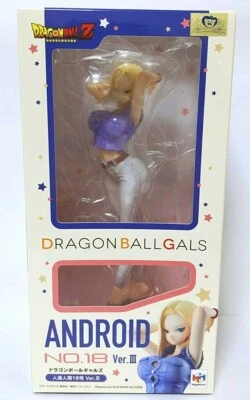 Figura de acción Dragon Ball Gals Battle Estatua Android 18 3 Toriyama Anime Jump JP Foto 1 de 2