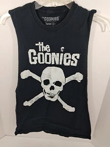 Camiseta The Goonies Corte Manga Cuello Redondo Ondulado Junction Pequeña Negra - Imagen 1 de 6