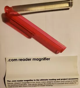MAGNIFYING Book Page Red - Picture 1 of 5