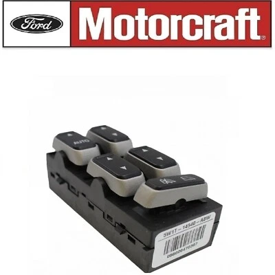 Interruptor de ventana del lado del conductor delantero Motorcraft SW7200 2003-2008 para Lincoln Town Car Foto 1 de 3