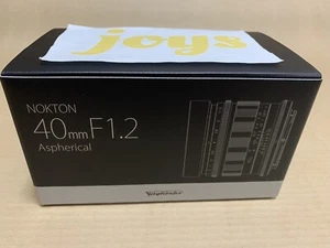 VOIGTLANDER NOKTON 40mm F1.2 Aspherical Lens for Nikon Z Mount - Picture 1 of 3