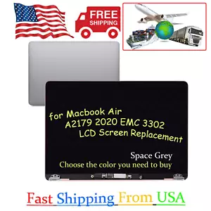 NEW 13" LCD Display Assembly MacBook Air A2179 2019 2020 Panel Screen Space Gray - Bild 1 von 6