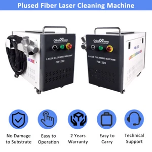 200W Pulsed Laser Cleaning Machine For Remove Rust/Oil/Paint on Metal Wood  - Imagen 1 de 10