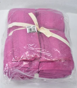 The Big One 12 Piece Towel Set Raspberry Pink Bathware Cotton Decorative - Picture 1 of 6