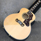 43 Inch Solid Spruce Acoustic Guitar Flame Maple Jumbo Body Electric Guitar