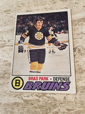 1977-78 O-Pee-Chee Hockey #190 Brad Park - Boston Bruins - HOF - VG - Image 1 of 2