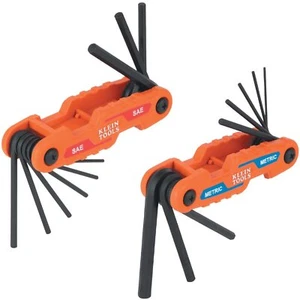Klein Tools 70542 Compact Folding Hex Key Set, SAE and Metric, 17 Pieces - Picture 1 of 9