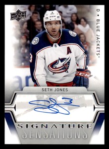 2019-20 Upper Deck Signature Sensations #SSSJ Seth Jones C