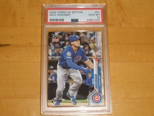 2020 Topps UK Edition #61 Nico Hoerner Rookie RC PSA 10 GEM MINT