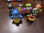 Fisher Price Little People DC COMICS Super Heroes LOT of 6 Batman Joker