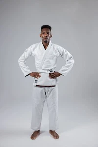 Esencial Brazilian Jiu Jitsu Blanco Kimono BJJ Gi Calidad Algodón Artículos Deportivos - Imagen 1 de 13