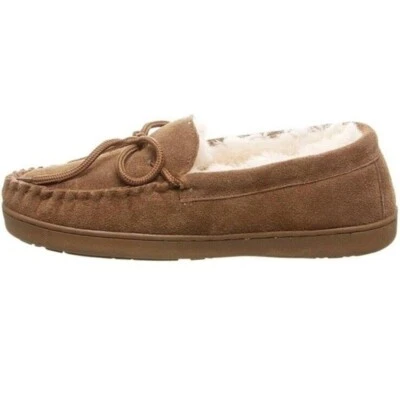Zapatillas Bearpaw Para Hombre 12 Mocasines Tostado Gamuza Piel de Oveja Nuevas Foto 1 de 4