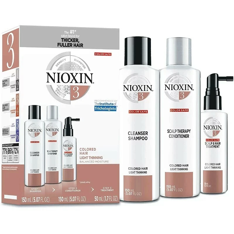 NIOXIN System No.3 Kit for Colored Hair With Light Thinning