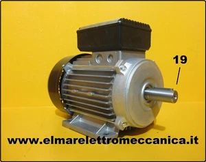 Motore Elettrico Monofase 1 HP 0,75 KW 2800 Giri Mec80 con Piedini B3 230V - Foto 1 di 1