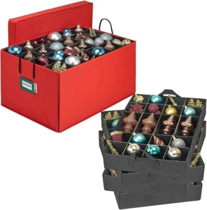 STORAGE Christmas Ornament Storage Container Box 4″ Ornaments Protection - Picture 1 of 9