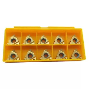 10pcs 16ER AG60 3/8" Carbide Threading Insert for External Turning Tool Holder - Foto 1 di 6